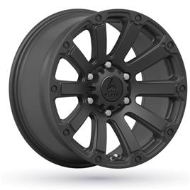 Jante de alumínio american elite wheels defender 9x17 5x127 etpreto mate
