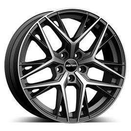 Jante de alumínio gmp lunica 7.5x18 5x114.3 et45 cinzento mate, frente polida