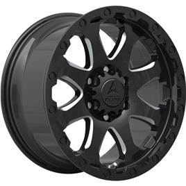 Jante de alumínio american elite wheels guardian 8x17 5x114.3 etpreto brilhante