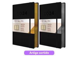 Agenda Diária 2024 Edge Mitos Papel Marfim 13x21cm Cores Sortidas