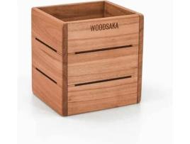 Porta-canetas WOODSAKA 3Line Cerejeira (8.5x7.5x9 cm)