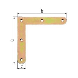 CANTONEIRA PLANA PONTAS ARREDONDADAS 120 x 120 x 20 mm
