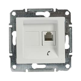 TOMADA TELEFÓNICA SEDNA RJ11 BRANCO