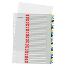 LEITZ Separadores Cosy, A4, 1-20, Personalizáveis, Polipropileno, Várias Cores