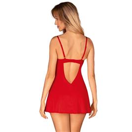 OBSESSIVE - INGRIDIA CHEMISE & TANGA VERMELHA M/L