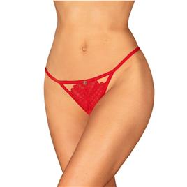 OBSESSIVE - INGRIDIA TANGA CROTCHLESS VERMELHA XL/XXL