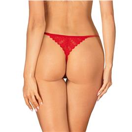 OBSESSIVE - INGRIDIA TANGA CROTCHLESS VERMELHA XL/XXL