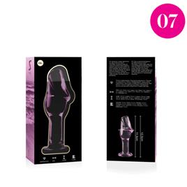 NEBULA SERIES BY IBIZA? - MODELO 6 PLUG ANAL VIDRO BOROSILICADO 12,5 X 4 CM ROSA