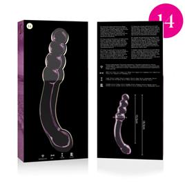 NEBULA SERIES BY IBIZA™ - MODELO 14 DILDO VIDRO BOROSILICADO 18,5 X 3 CM ROSA