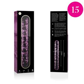 NEBULA SERIES BY IBIZA™ - MODELO 15 DILDO VIDRO BOROSILICADO 18,5 X 3 CM ROSA