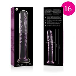 NEBULA SERIES BY IBIZA™ - MODELO 16 DILDO VIDRO BOROSILICADO 18,5 X 3 CM ROSA