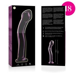 NEBULA SERIES BY IBIZA™ - MODELO 18 DILDO VIDRO BOROSILICADO 18,5 X 3,5 CM ROSA