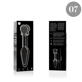 NEBULA SERIES BY IBIZA? - MODELO 7 PLUG ANAL VIDRO BOROSILICADO 13,5 X 3 CM TRANSPARENTE