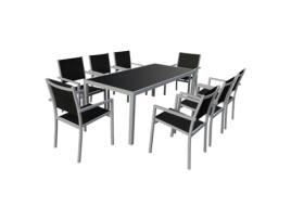 Conjunto de mobiliário de jardim BARI 8 cadeiras