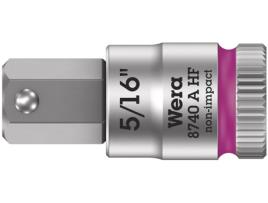 Soquete De Broca Zyklop Com Função De Retenção 1/4' 8740 A Hf Hex-Plus 5/16' X 28 Mm WERA 05003389001