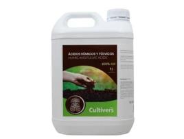 CULTIVERS Adubo Ácido Fulvico e Ácido Fulvico 5L. Adubo Leonardita Aumenta a Fertilidade do Solo, Melhora a Capacidade de Absorção de Nutrientes