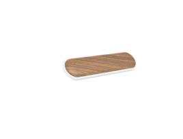 Dizayno Cabo Plástico Nogueira Branca Acabamentos Nogueira Clara Dist Furo Dist 128Mm Acabamento leve em nogueira TRENTADUE FABRICACIÓN EUROPEA