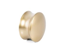 Botão Zamak Prescott Modelo Ouro Acetinado e Preto Mate Acabamento Ouro Acetinado Furo Dist Ø40 GIUSTI