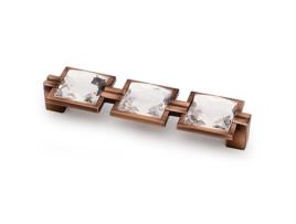 Cabo Dafne Zamak Distância de 128 mm entre centros Acabamento Bronze ZAVINNA