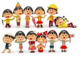 Figuras EASTVAPS Chibi Maruko-chan (12 Peças)