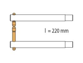 GYS 047938 2 Braços 220Mm Px2 - Portaspot 230 - Eletrodos Descentralizados