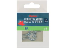 Ganchos P/aparafusar Auchan 5pcs 3.5x25mm