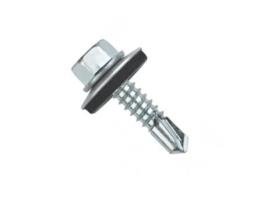 Parafuso de broca de cabeça hexagonal, rosca de chapa metálica din 7504-k arruela P-16 comprimento r/folha 25mm Ø rosca de chapa metálica 6.3mm DUVER