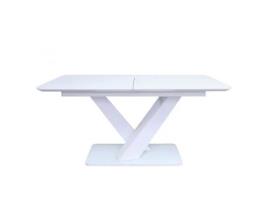 Mesa de Jantar Extensível Aristide 200 Pequenina 160/200X90X77 Cm Extração Central Mdf-Fuê Placa de Vidro 65 kg de Peso Máx. CASA VITAL