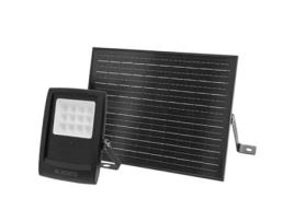 Projetor Solar 100W ELEDCO Sensor de Movimento Luz Quente 3000K Controle Remoto Grande Autonomia