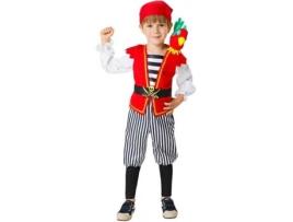 Fato de Menino DISFRAZZES Pirata Caraíbas Papagaio (Tam: 3 a 4 anos)