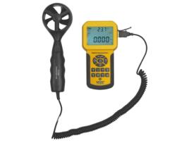 Anemómetro Eletrónico Digital VOGEL-641204 (Medidor De Velocidade Do Vento), 0,3 ~ 45 M/S, Leitura De 0,1 M/S