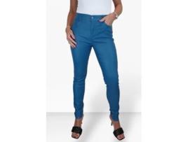 Jeans de Mulher PAULO DUE High Rise Coated Azul (48)