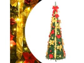 Árvore de Natal Artificial Pop-Up com 50 Luzes Led 120 Cm Verde VIDAXL