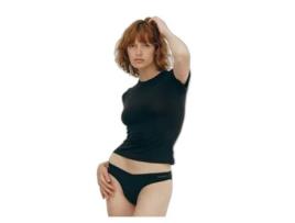 T-Shirt de Mulher ORGANIC BASICS Flex Preto (S)