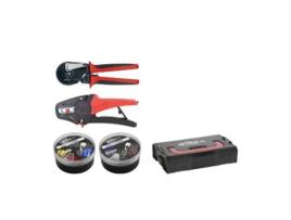 Ferramenta De Decapagem E Crimpagem De Fio WIHA, Conjunto De 5 Com Extremidades De Cabo 500 Unid. Codificação De Cores Din No L-Boxx Mini (43987)