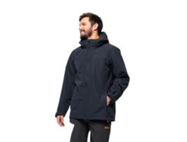 Impermeável de Homem JACK WOLFSKIN Fernblick Azul (S)