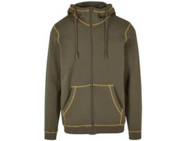 Camisola com Capuz e Fecho de Correr em Contraste URBAN CLASSICS Organic (2XL)
