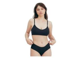 Soutien de Mulher ORGANIC BASICS Naked Rib Preto (S)