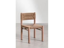 SKLUM Pack de 4 Cadeiras de Jardim Greitiel Vime Sintético Natural