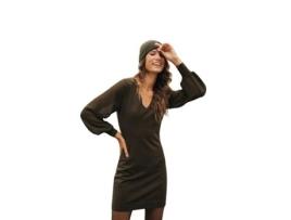 Vestido de Mulher FREEMAN T PORTER Comprida Rosaland Plain Verde (L)