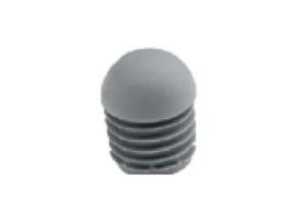 Tampa final semiesférica de borracha cinza 20Mm SAMBEAT