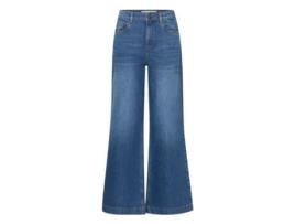 Calças de Mulher PULZ JEANS Ultra Largas Carly Ganga Azul (32x25)