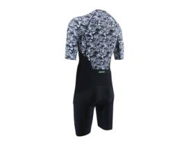 Fato de Triatlo de Homem ZONE3 Curto Lava Trisuit Branco (S)