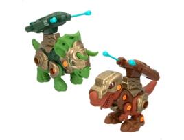 Conjunto Stem Monta e Desmonta Dinossauros de Combate para Lutar SMART THEORY