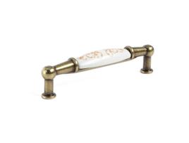 Puxador de Porcelana Trilla Ø35 H28 Grés/Bronze Bronze Acabamento Distância 96 GIUSTI