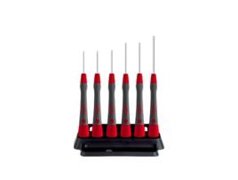 Conjunto De Chaves De Fenda De Precisão WIHA Picofinish® Torx® Magicspring®, 7 Peças, Incl. Suporte (42998)