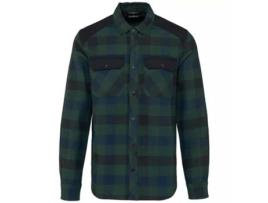 Camisa de Homem WK. DESIGNED TO WORK Xadrez Bolsos Verde (4XL)