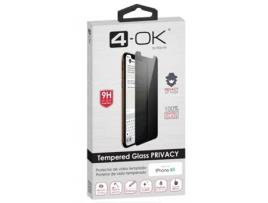 Película de Proteção de Ecrã em Vidro Temperado Privacy 4-Ok para Iphone Xr