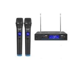 Microfone Sem Fios Karaoke de Mão 2 Peças