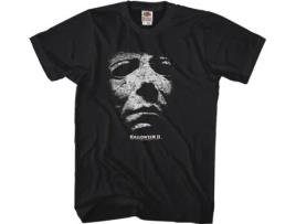 T-Shirt Unissexo DEEPSTONE Distressed Michael Myers Halloween Ii Preto M